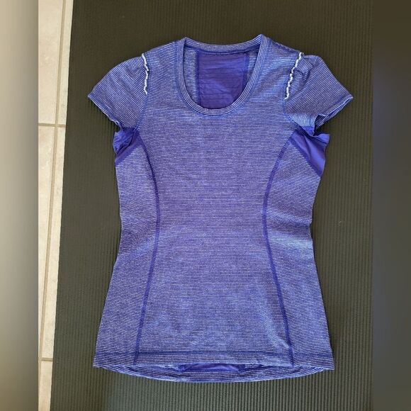lululemon athletica Tops - Striped Purple Athletic Top